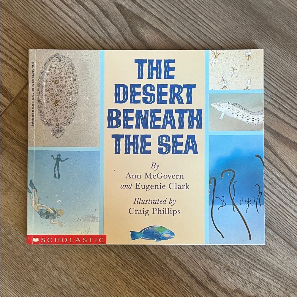 Scholastic's The Desert Beneath the Sea - Blue and Tan Cover